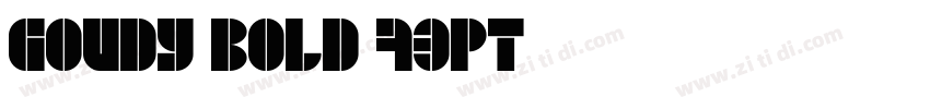 Goudy Bold 73PT字体转换